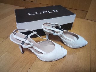 Sandalias Cuple Blancas Tacon