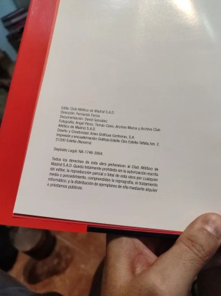 Libro historia del Atlético de Madrid