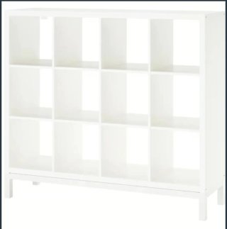 Estantería kallax Ikea Blanca Madera 12 cubos