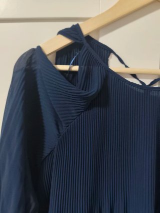 Blusa Zara Mujer Azul Marino