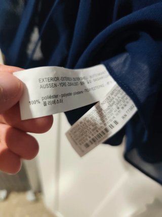 Blusa Zara Mujer Azul Marino