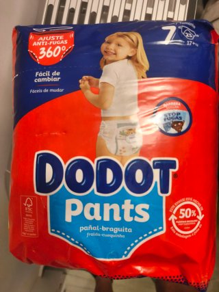 Pañales Dodot Bebé Seco Talla 7 (15-24 kg)