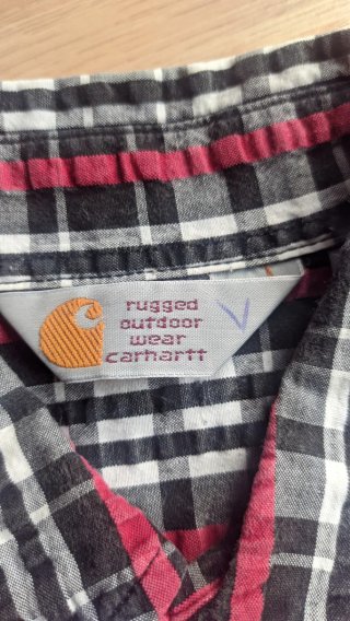 Camisa Vintage Carhartt Manga Corta Cuadros