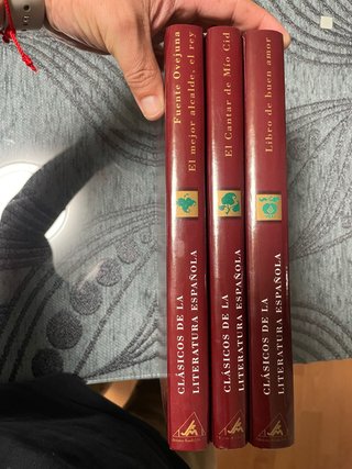 3 tomos de la colección, clasicos de la literatura