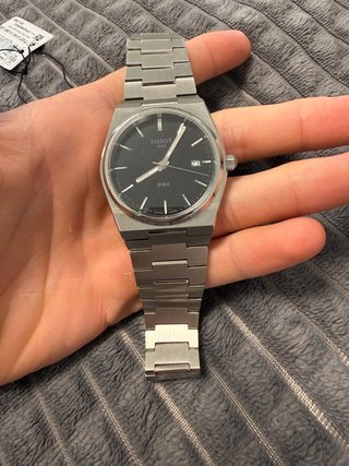 Tissot PRX Reloj Negro y Plateado