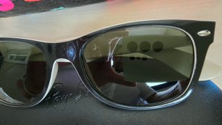Gafas de Sol Ray-Ban RB2132 Negro/Blanco
