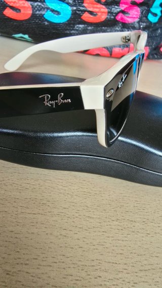 Gafas de Sol Ray-Ban RB2132 Negro/Blanco