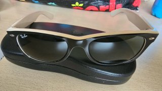 Gafas de Sol Ray-Ban RB2132 Negro/Blanco