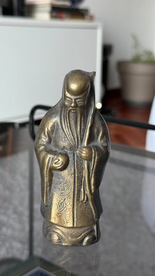 Statue Fu Lu Shou in bronzo