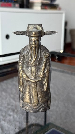 Statue Fu Lu Shou in bronzo