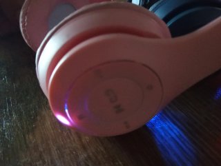 Auriculares LED Niños Azul y Rosa 3 unidades