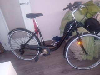 Bicicleta Paseo Btwin Negra