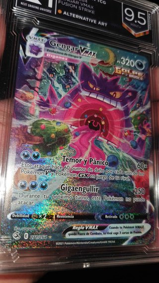 Gengar VMAX Alt Art 271/264 NGC 9.5 Español