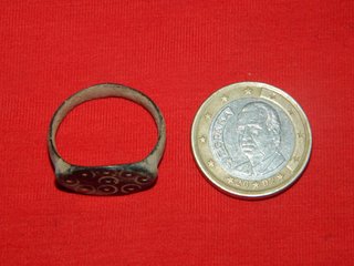 Anillo Bronce Ibero Romano Círculos Concentricos