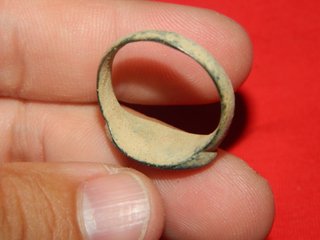 Anillo Bronce Ibero Romano Círculos Concentricos