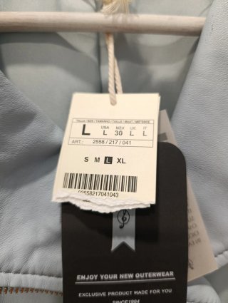 Chaqueta Stradivarius Piel Azul