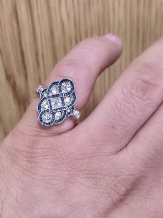 Anillo Ajustable de Plata 925 /Mujer