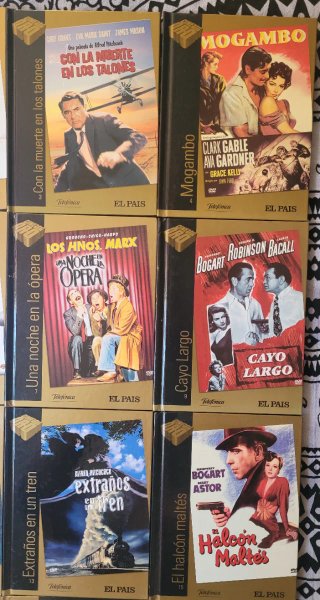 Lote 16 DVDs Cine Clásico Libro + Película