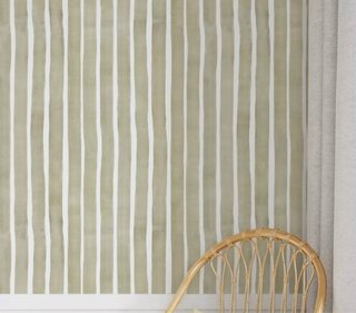Papel pintado rayas beige y blanco