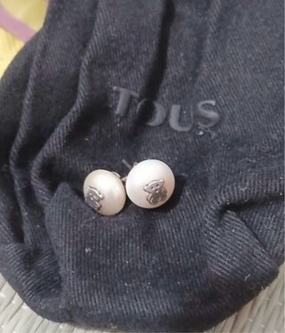 Pendientes perla Tous grandes plata