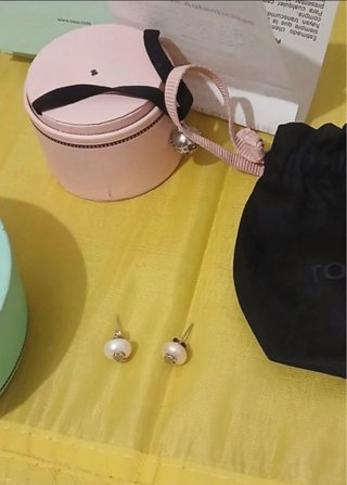 Pendientes perla Tous grandes plata