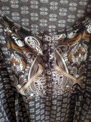 Vestido estampado Blanco