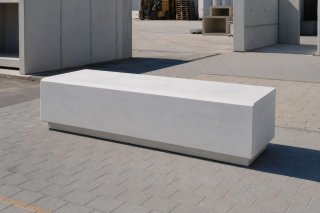 Macetas de piedra urbanas grises