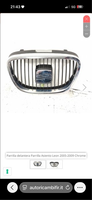 Parilla Seat Leon MK2 2005-2009 Cromada