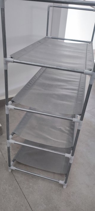 Zapatero organizador 4 niveles gris