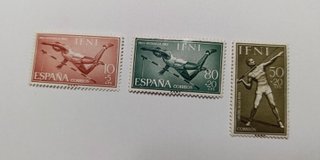 Lote 3 sellos IFNI 1959-61 Deportes NUEVOS