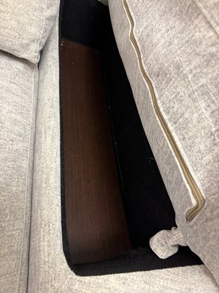 Sofá extensible gris 230x110 con almacenaje