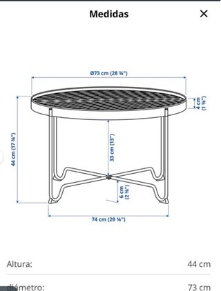 Sofá y mesa IKEA Segeron exterior