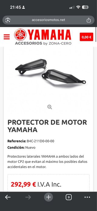 Protector motor Yamaha MT-07