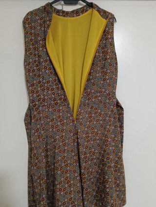 Vestido sin mangas estampado