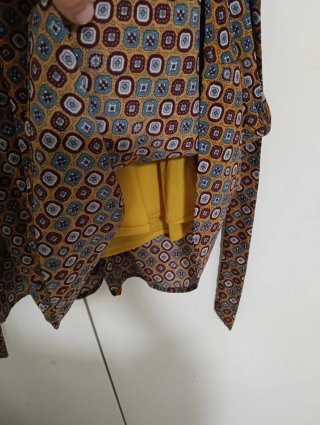 Vestido sin mangas estampado
