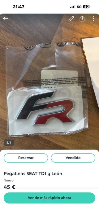 Emblema FR SEAT TDI León