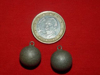Bonitos pendientes de plata Romanos de Bola.