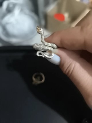 Anillos Serpiente Ajustables Oro y Plata