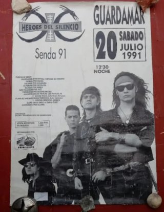 Póster Héroes del Silencio - Guardamar 1991