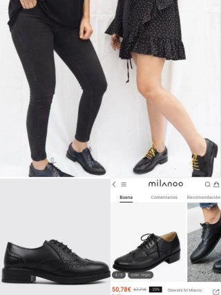 Zapatos mujer Oxford de piel