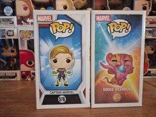 Funko Pop! Capitán Marvel y Goose (Flerken)