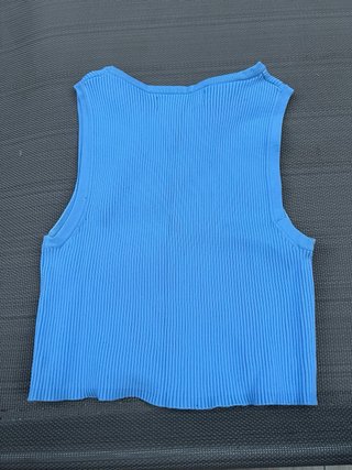Camiseta corta Bershka azul Talla XS