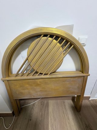 Cabecero de cama infantil dorado