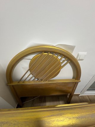 Cabecero de cama infantil dorado