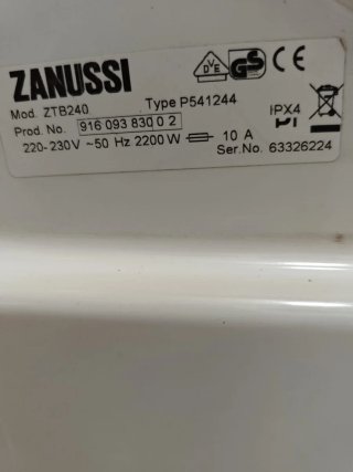 Secadora Zanussi Bomba Calor