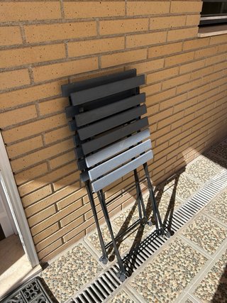 4 Sillas Plegables Ikea Madera y Metal