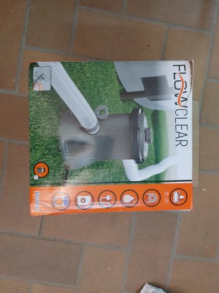Bomba Filtro Piscina Bestway Gris