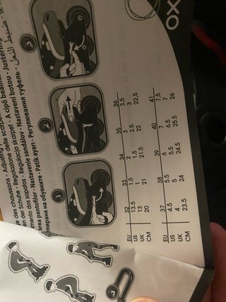 Patines en línea Nuevos ajustables T32-T36
