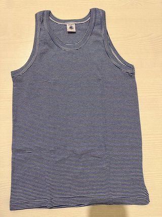 2 Canotte Petit Bateau righe con boxer coordinati
