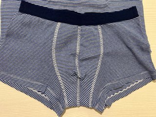 2 Canotte Petit Bateau righe con boxer coordinati